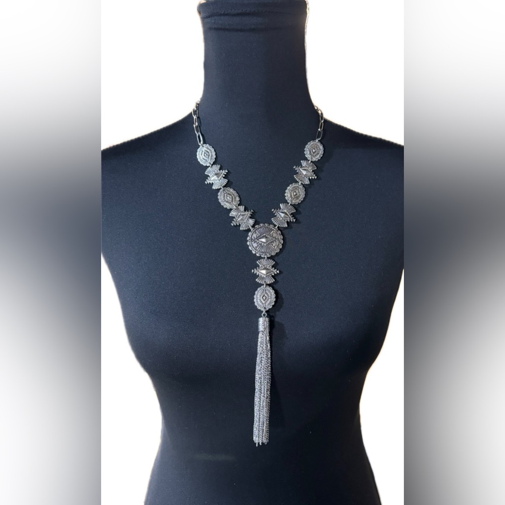 Shyanne Silver Statement Necklace